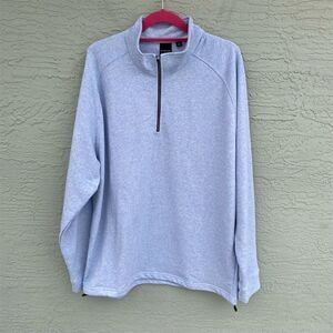 Dunning Men's 1/4 Zip Sweater Blue 2XL